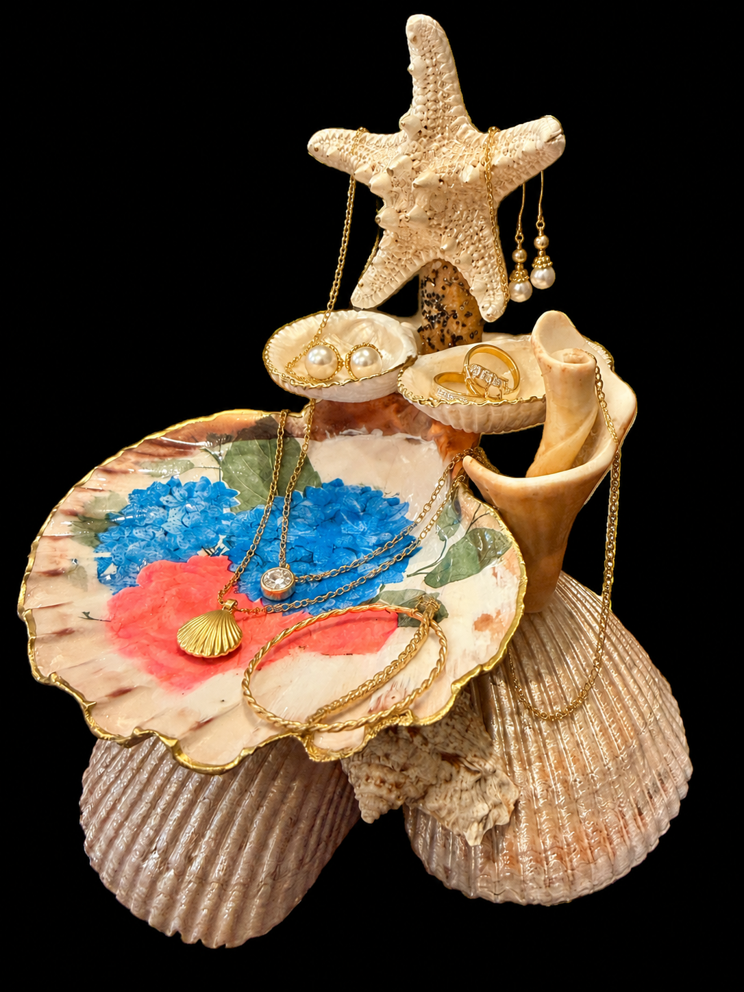 Coastal Bloom Jewelry Organizer view 2