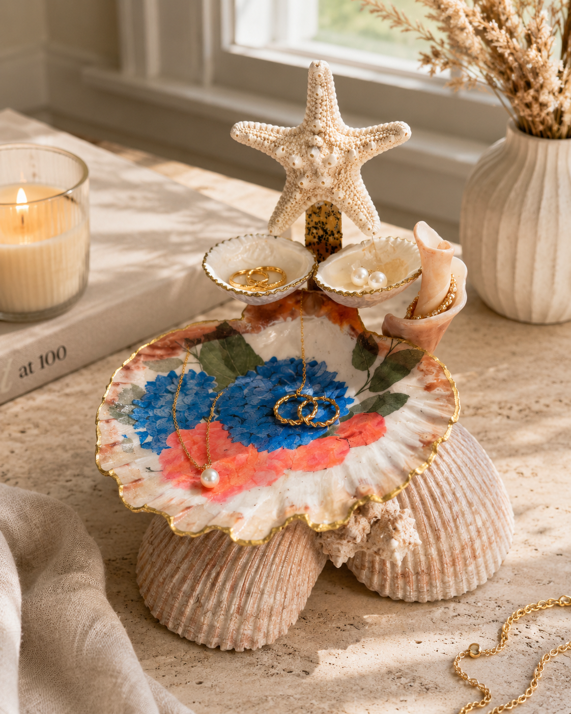 Coastal Bloom Jewelry Organizer view 3